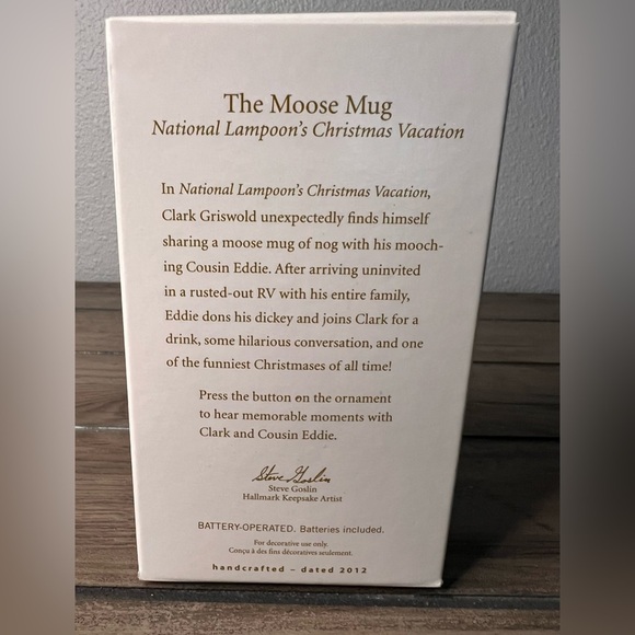 Hallmark NEW 2012 “The Moose Mug” National Lampoon’s Christmas Vacation Ornament - Picture 9 of 9